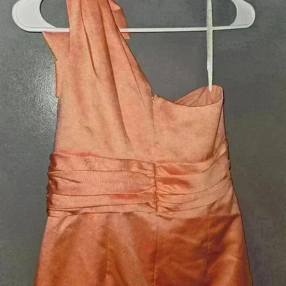 Davids Bridal Womans One Shoulder Dress Size 10 - Picture 9 of 13